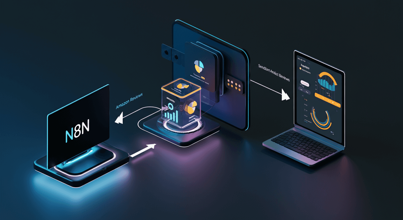 Automated Product Review Analysis Pipeline with n8n, Amazon API, and Sentiment Analysis: Extracting Competitive Insights and Developing Strategies